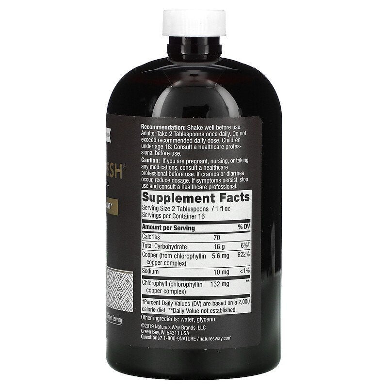 Chlorofresh Liquid Chlorophyll Unflavored 16 fl oz (473.1 ml) by Nature's Way