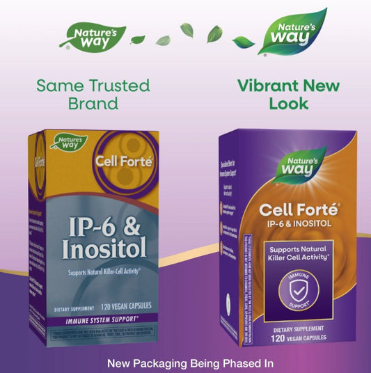 Cell Forte IP-6 & Inositol 120 Veg Capsules by Nature's Way