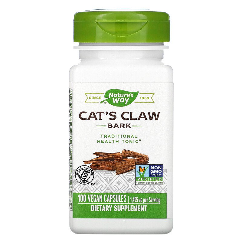 Cat's Claw Bark 485 mg 100 Vegetarian Capsules by Nature's Way