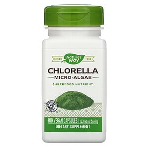 Chlorella Micro-Algae 410 mg 100 Vegetarian Capsules by Nature's Way