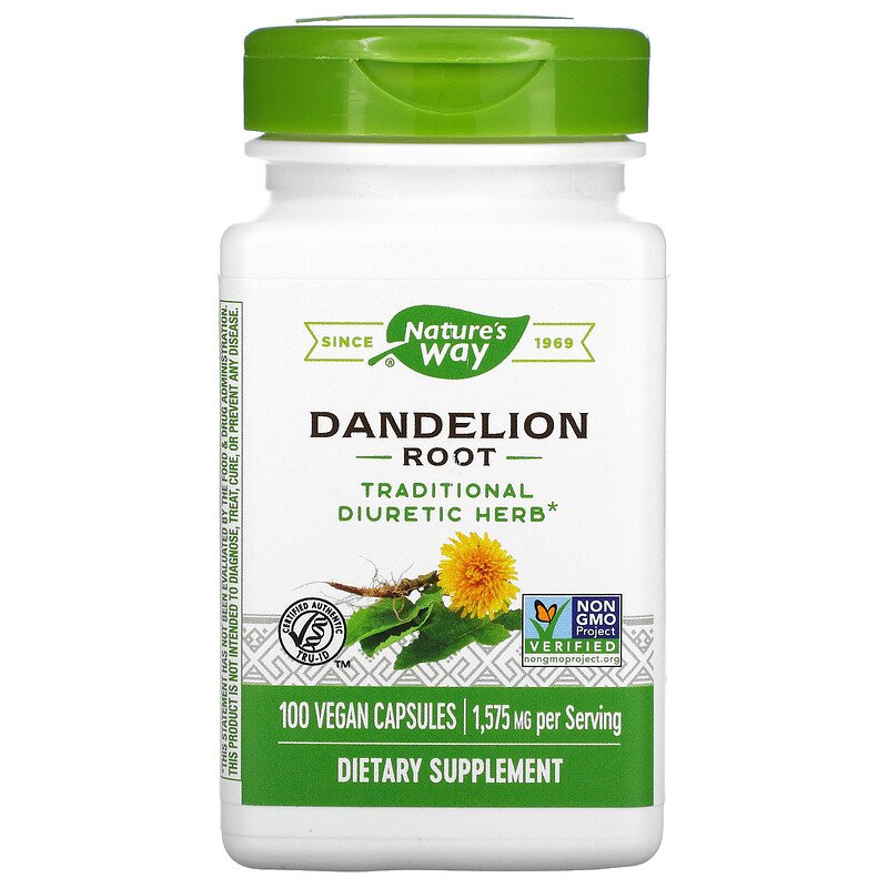 Dandelion Root 525 mg 100 Vcaps by Nature's Way