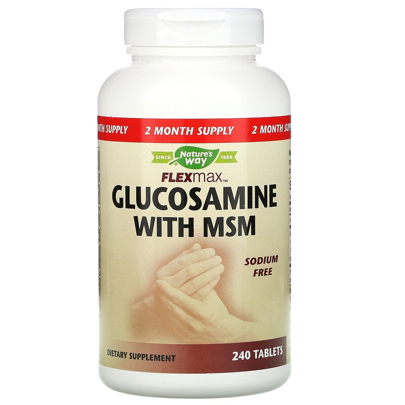 FlexMax Glucosamine with MSM 240 Tablets by Nature's Way