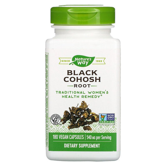 Black Cohosh Root 540 mg 180 Vegetarian Capsules by Nature's Way