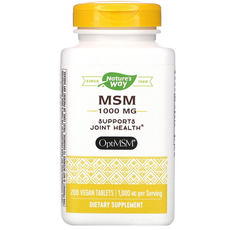 MSM 1000 mg 200 Tablets by Nature's Way