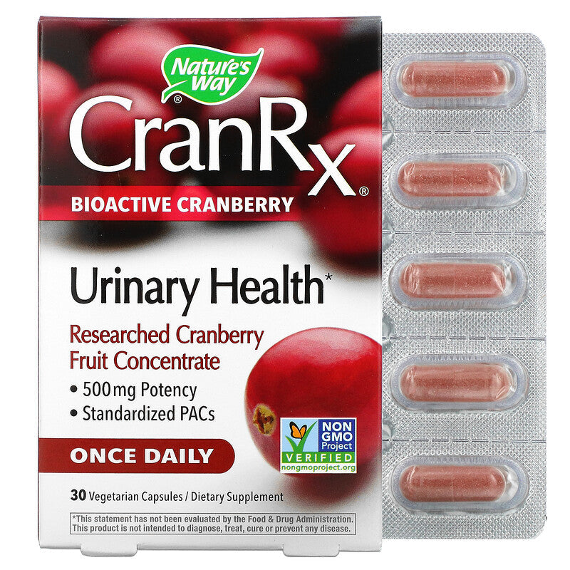 CranRx Bioactive Cranberry 30 Vegetarian Capsules by Nature's Way