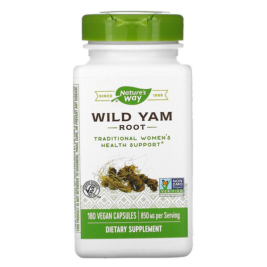 Wild Yam Root 425 mg 180 Vegetarian Capsules by Nature's Way