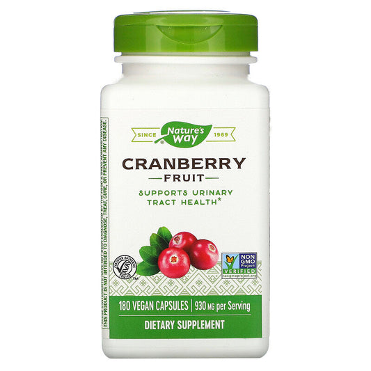 Cranberry Fruit 465 mg 180 Vegetarian Capsules by Nature's Way