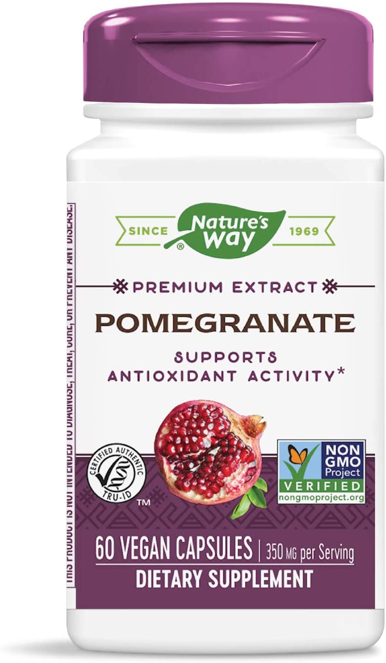 Pomegranate Standardized 60 Vegetarian Capsules by Nature's Way