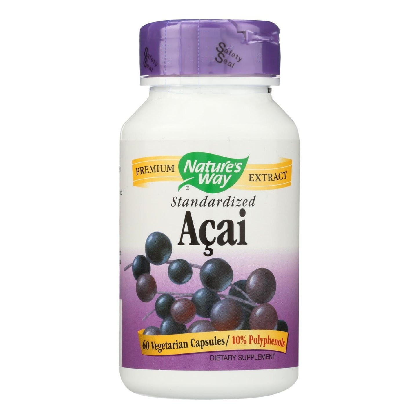 Acai Standardized 60 Vegetarian Capsules by Nature's Way