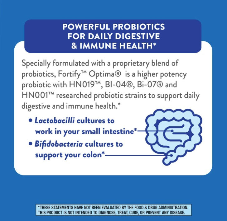 Fortify® Optima® Advanced Care 60 Billion Probiotic + Prebiotics, 30 Capsules, by Nature's Way