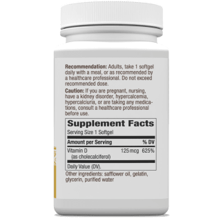 Vitamin D3 125 mcg (5,000 IU) 240 Softgels by Nature's Way best price