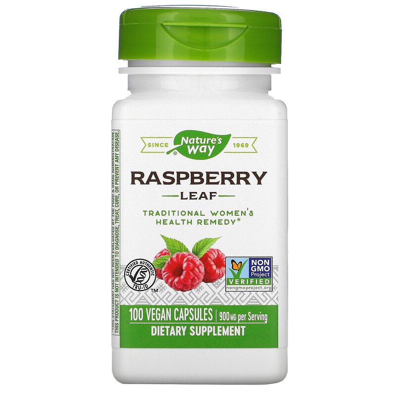 Red Raspberry Leaf 450 mg 100 Vegetarian Capsules by Nature's Way