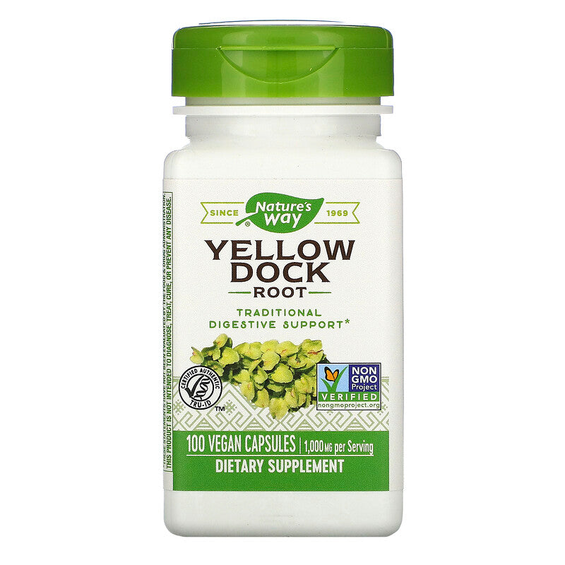 Yellow Dock Root 500 mg 100 Vegetarian Capsules by Nature's Way