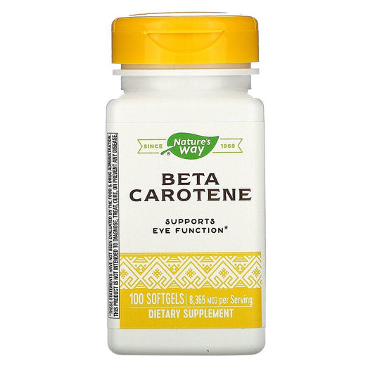 Beta Carotene 25,000 IU 100 Softgels by Nature's Way