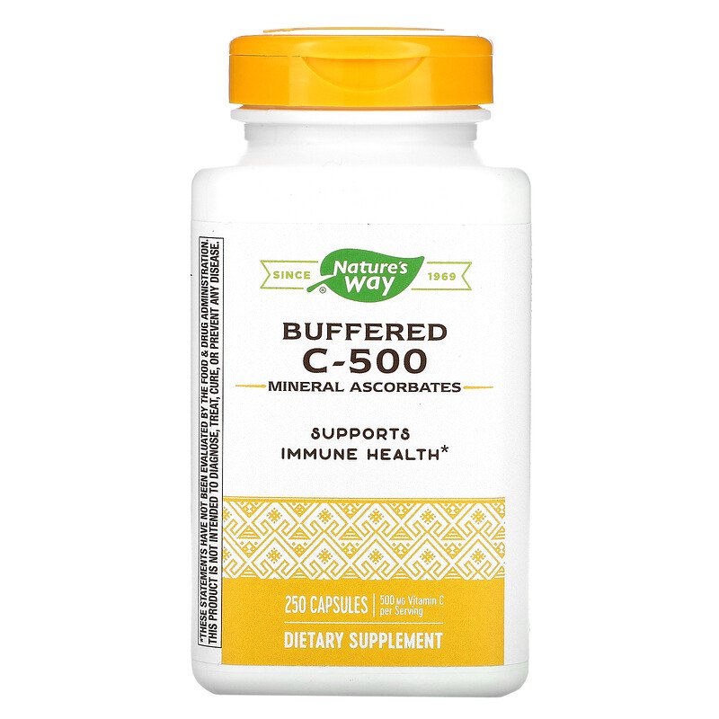 Buffered C-500 250 Capsules by Nature's Way