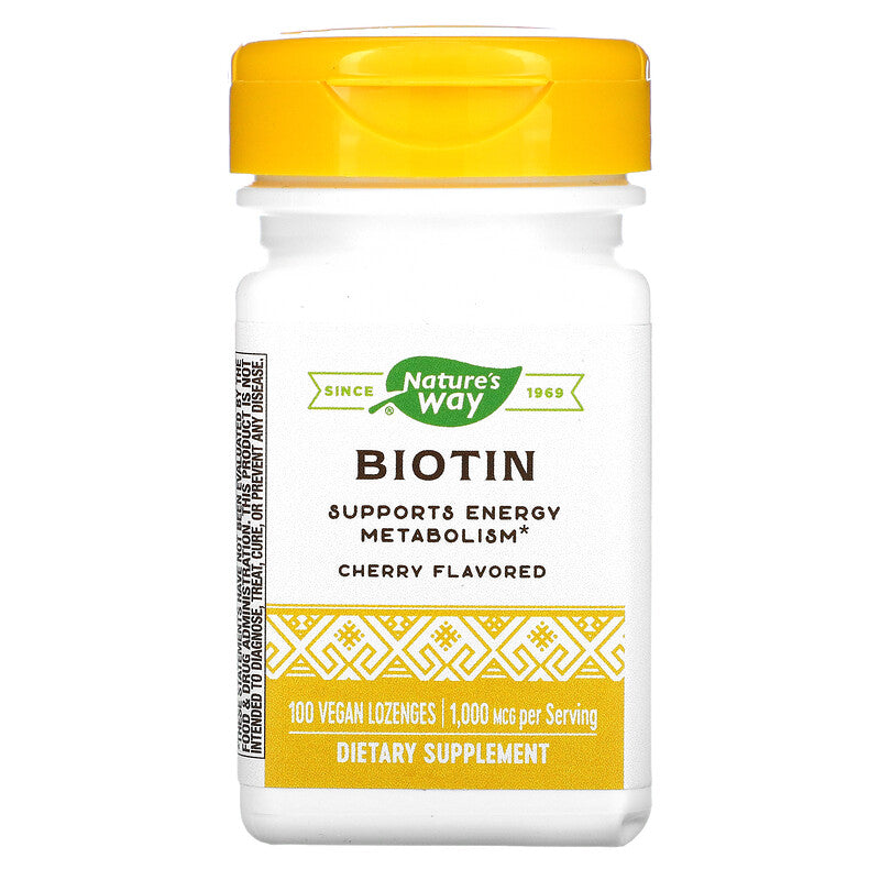 Biotin 1000 mcg 100 Lozenges by Nature's Way