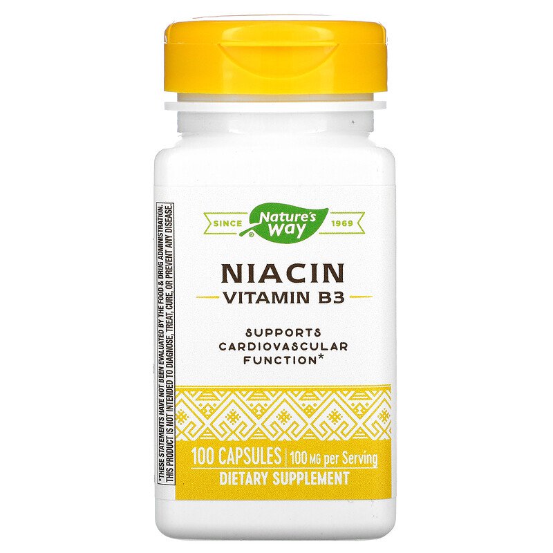 Niacin 100 mg 100 Capsules by Nature's Way