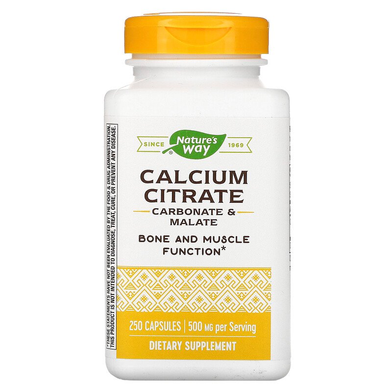 Calcium Citrate 250 Capsules by Nature's Way