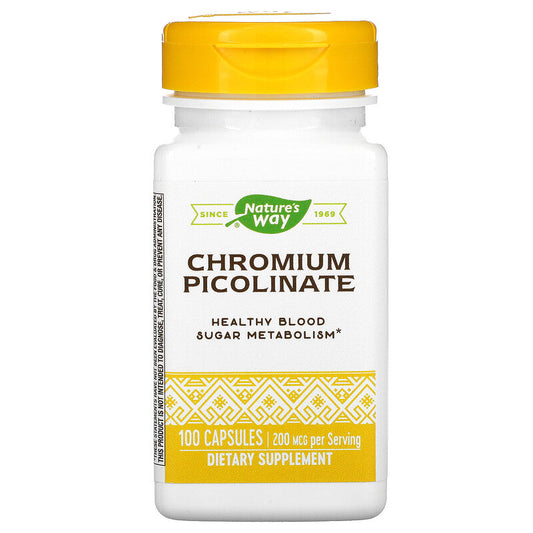 Chromium Picolinate 200 mcg 100 Capsules by Nature's Way