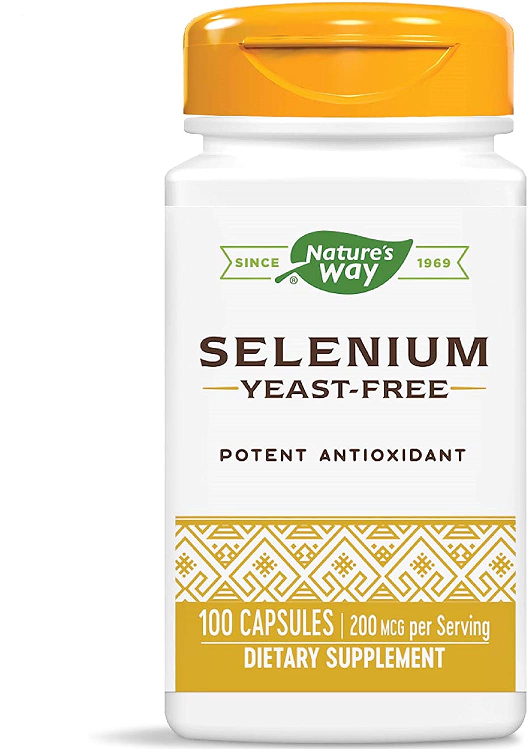 Selenium Yeast-Free 200 mcg 100 Capsules