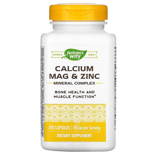 Calcium Mag & Zinc Mineral Complex 250 Capsules by Nature's Way