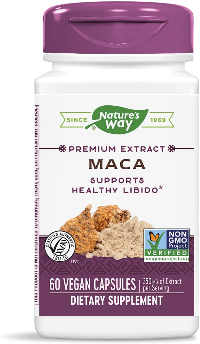 Maca Standardized 0.6% Glucosinolates, 350 mg, 60 Capsules by Nature's Way