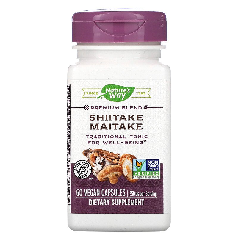 Shiitake Maitake Standardized 60 Capsules by Nature's Way