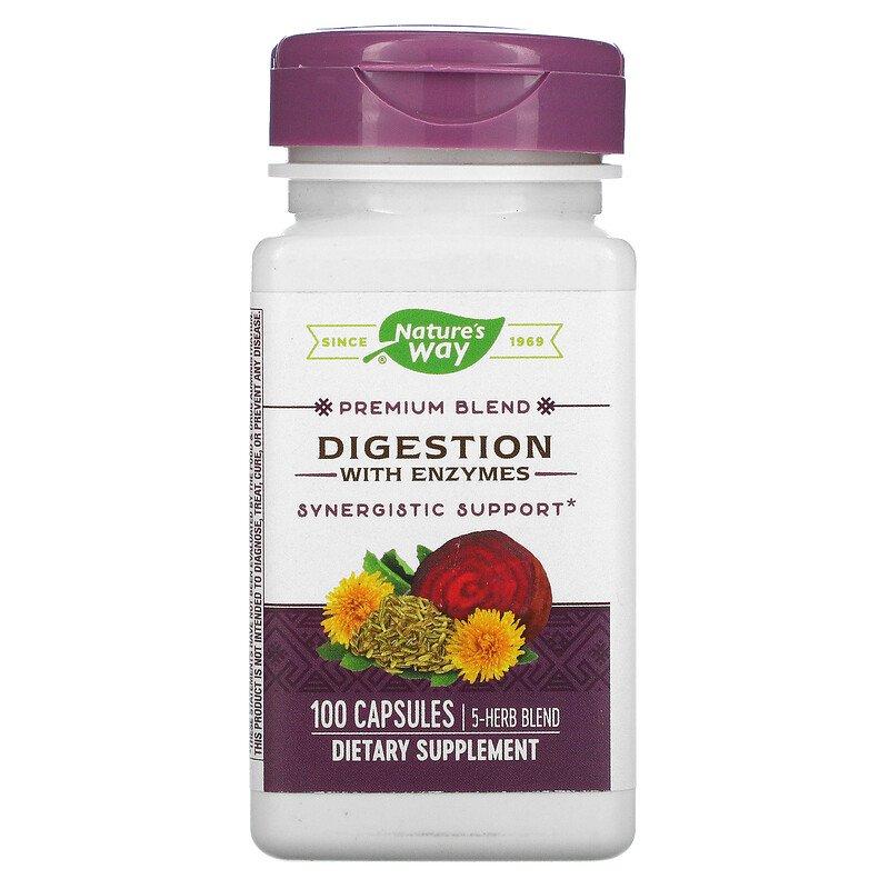 Digestion with Enzymes 100 Capsules by Nature's Way