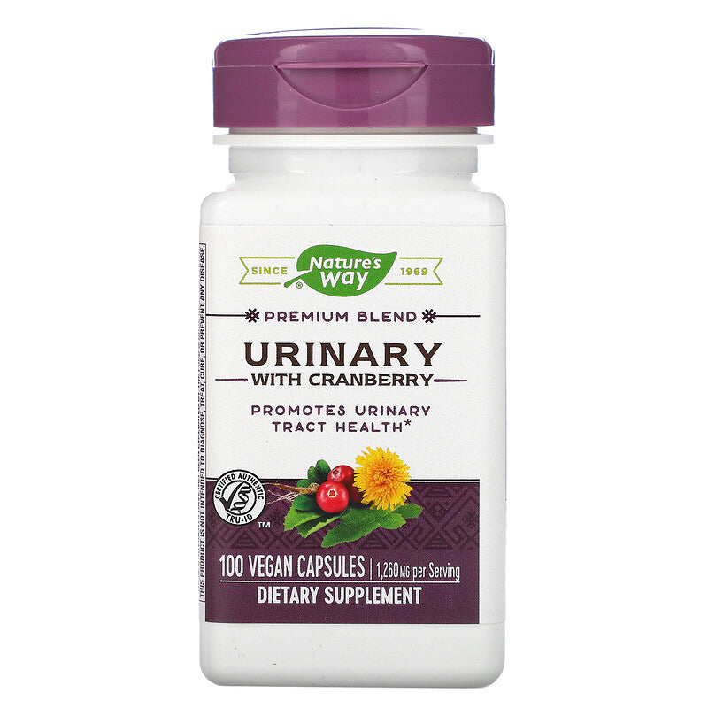 Urinary with Cranberry 420 mg 100 Vegetarian Capsules by Nature's Way