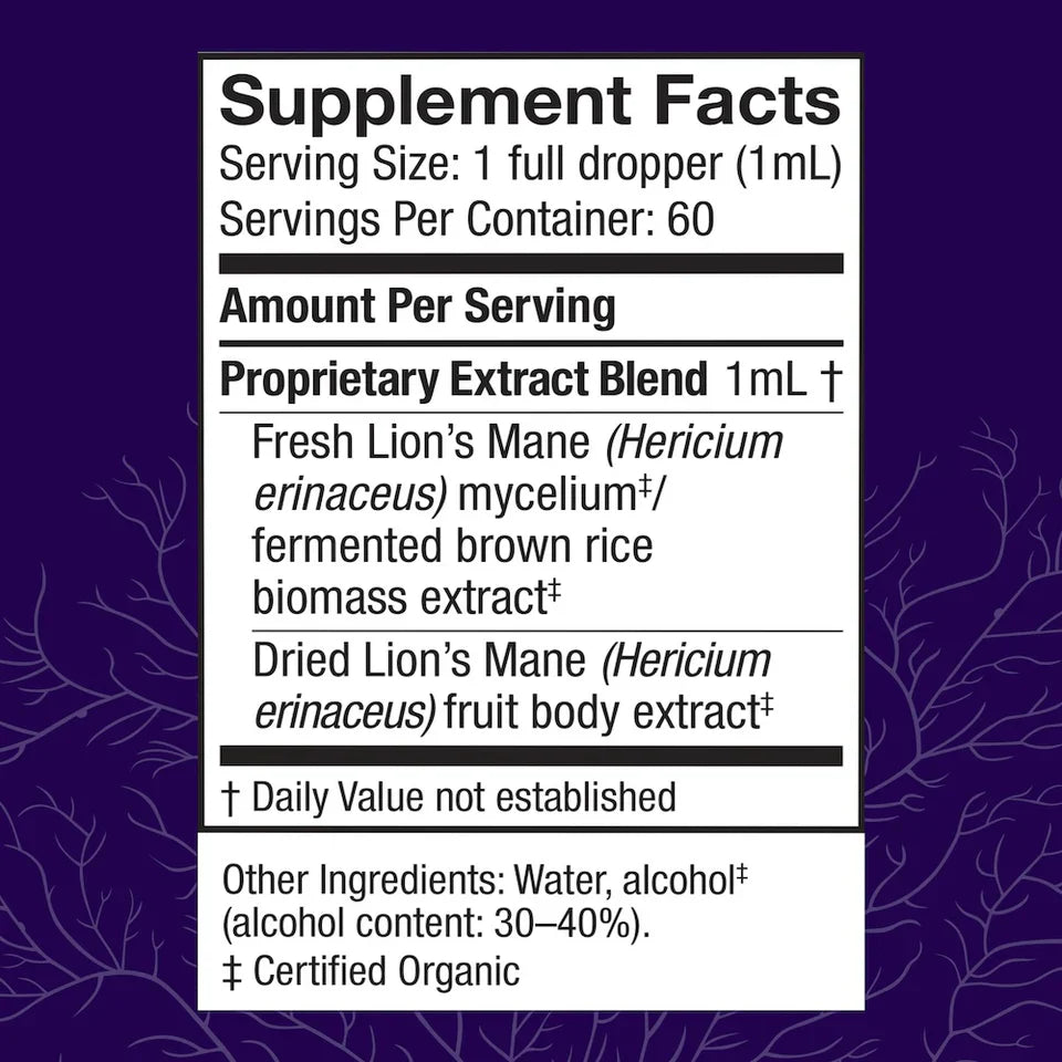 Host Defense Lion's Mane Extract 2 Fl Oz by Fungi Perfecti