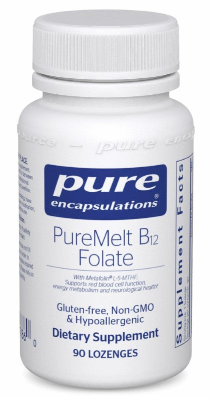 PureMelt B12 Folate 90 Lozenges, by Pure Encapsulations