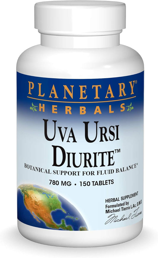 Uva Ursi Diurite 780mg 150 Tabs by Planetary Herbals