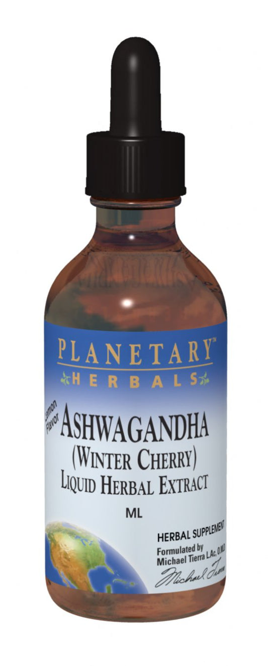 Ashwagandha Liquid Extract Lemon Flavor 1 fl. oz. (29.57 mL)  by Planetary Herbals