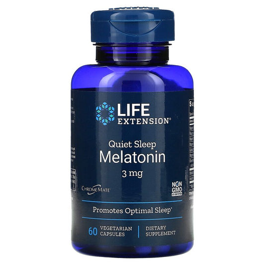 Quiet Sleep Melatonin, 3 mg, 60 Vegetarian Capsules