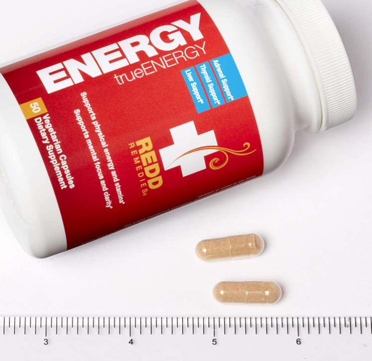 True Energy 50 Vegetarian Capsules, by Redd Remedies