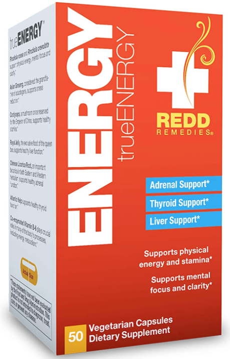 True Energy 50 Vegetarian Capsules, by Redd Remedies