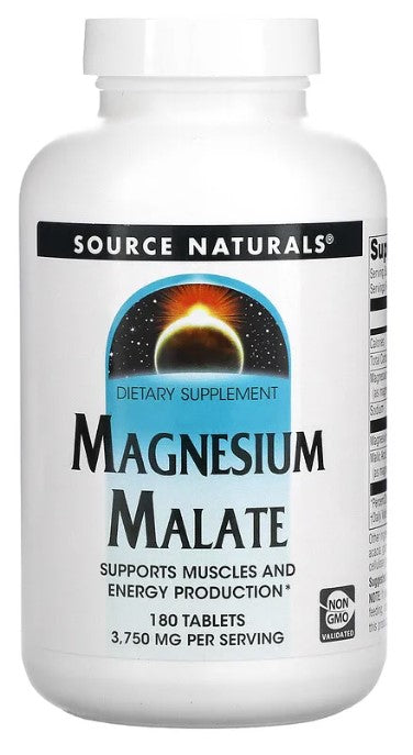 Magnesium Malate, 3,750 mg, 180 Tablets