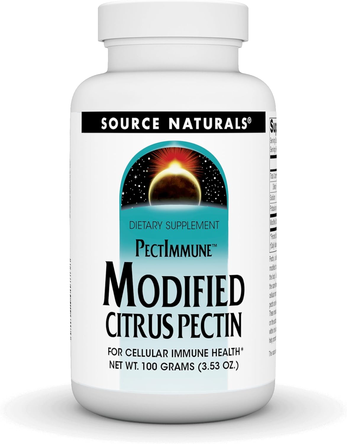 Modified Citrus Pectin Powder 100g by Source Naturals