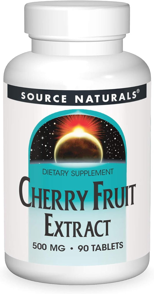 Cherry Fruit Extract 500mg 90 Tablets by Source Naturals