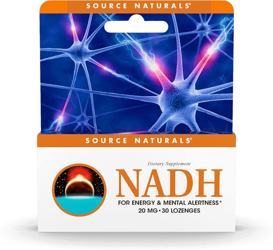 NADH 20 mg 30 Lozenges by Source Naturals