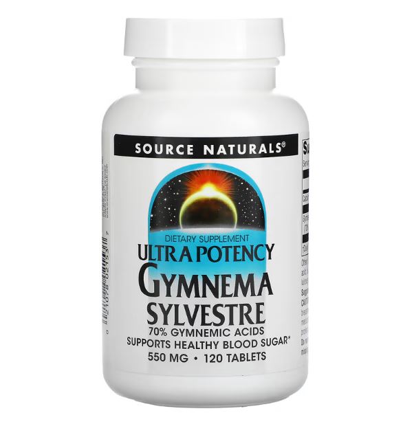 Ultra Potency Gymnema Sylvestre, 550 mg, 120 Tablets by Source Naturals