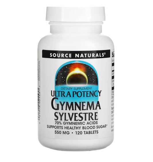 Ultra Potency Gymnema Sylvestre, 550 mg, 120 Tablets by Source Naturals