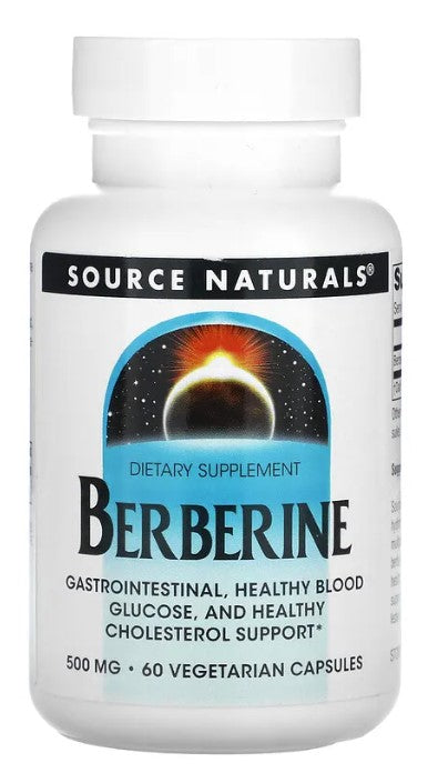 Berberine, 500 mg, 60 Vegetarian Capsules, by Source Naturals