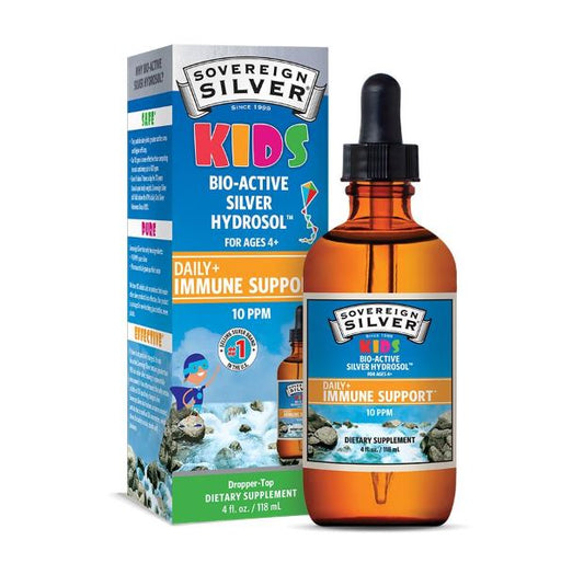 KIDS Bio-Active Silver Hydrosol – Dropper-Top 4 fl oz (118 ml)