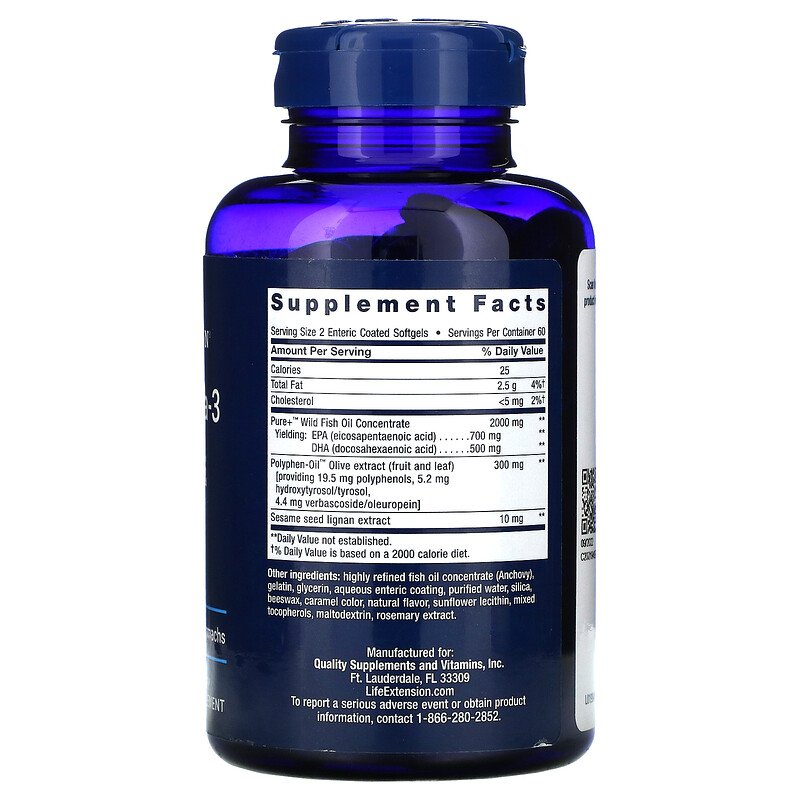 Super Omega-3 EPA/DHA 120 Enteric Coated Softgels