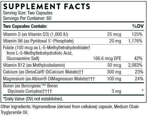 Advanced Bone Support 120 Capsules, by Thorne