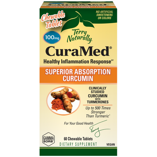 CuraMed 100 mg 60 Chewable Tablets by Terry Naturally