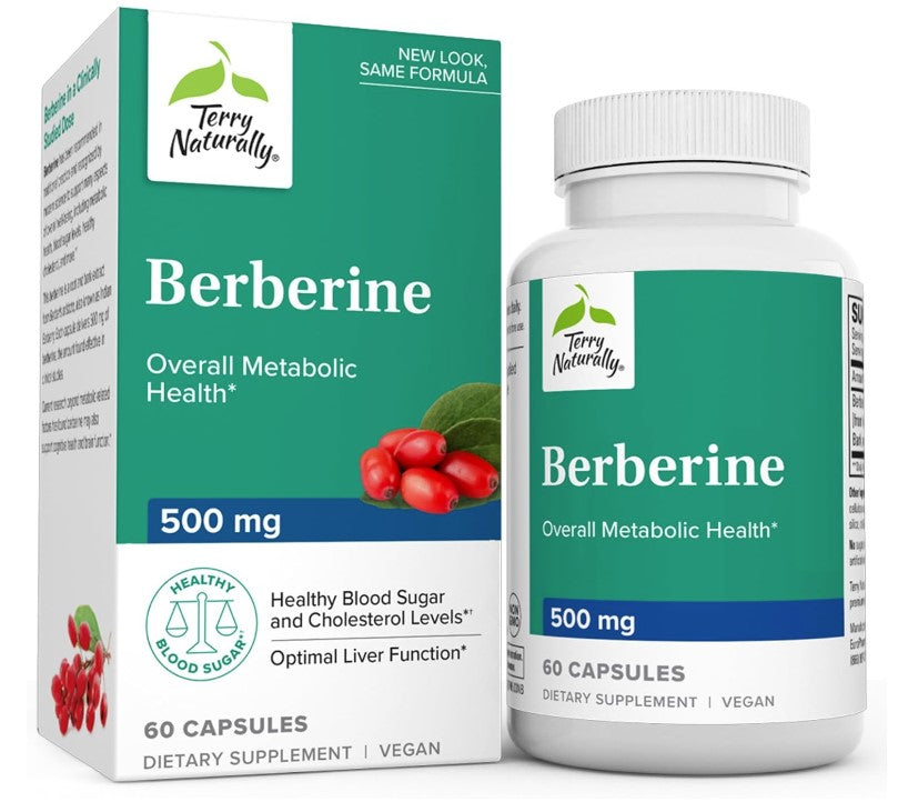 Terry Naturally Berberine 500 mg, 60 Capsules, by Europharma