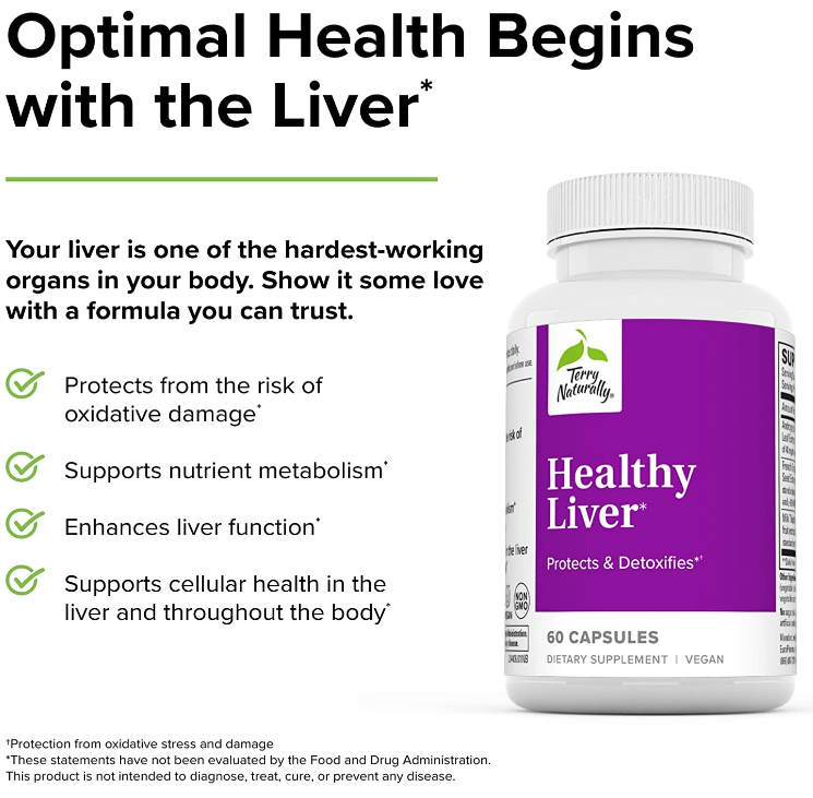 Terry Naturally Healthy Liver 60 Capsules, by EuroPharma