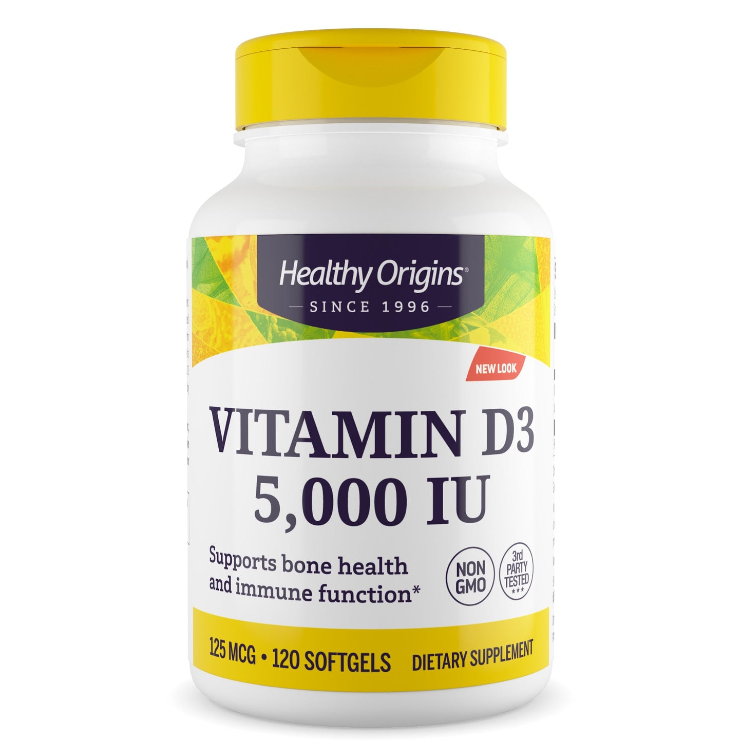 Vitamin D3 5,000 IU 120 Softgels by Healthy Origins best price